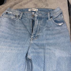 Abercrombie & fitch the 90s straight ultra high rise size 4 (27) curve love